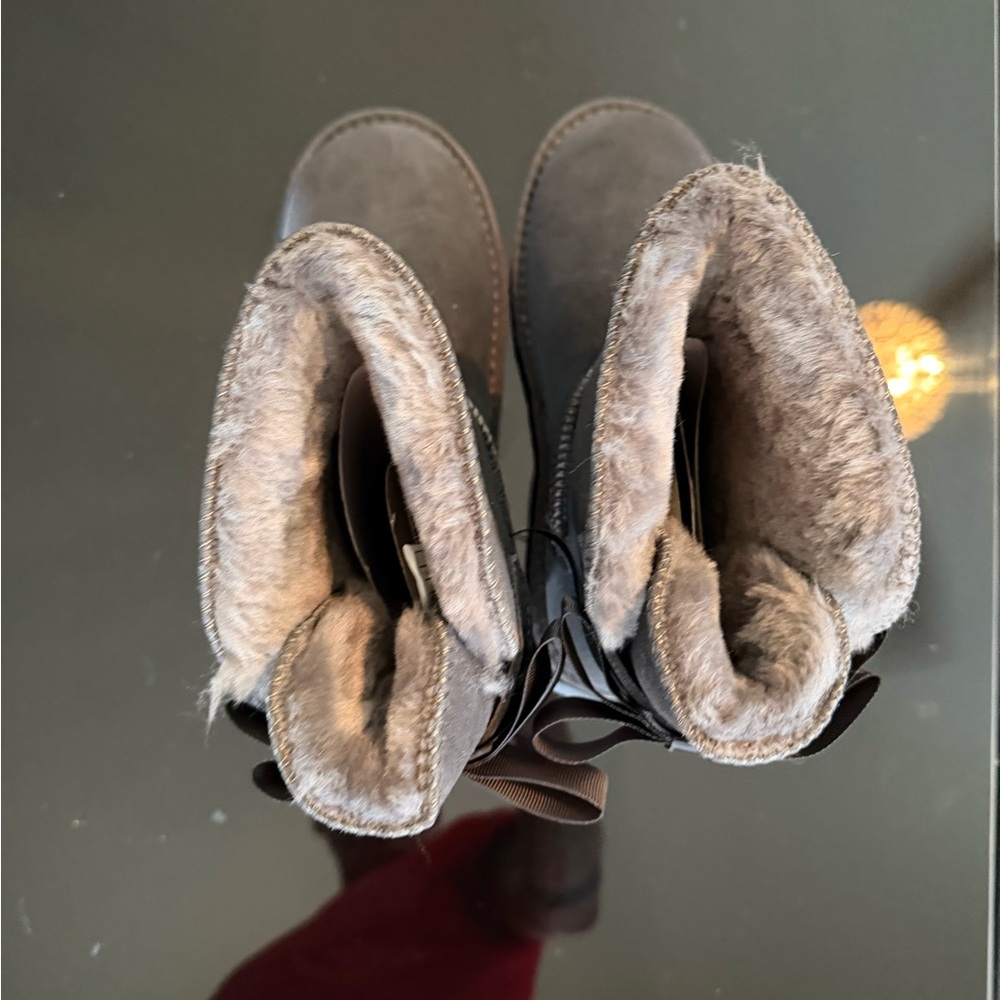 Women's Cozy Faux-Fur Lined Winter Boots - Gray